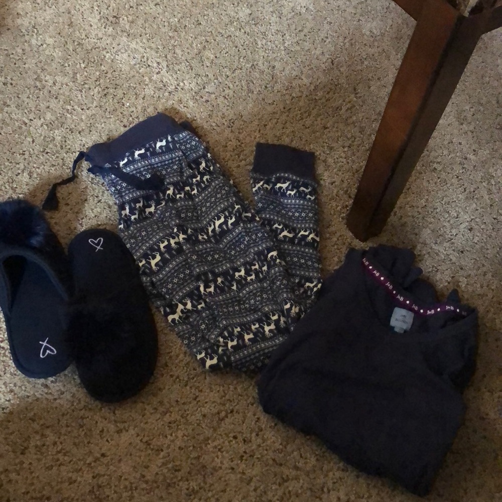 Navy blue pajama set